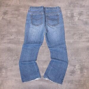 Vintage VTG Y2K 2000's Gloria Valieria MIdwash Denim Jean's Flair Bootcut Pant's